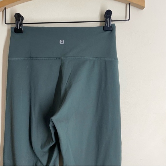 Lululemon Groove High Rise Split Hem Flare Green size 4 - Picture 6 of 13